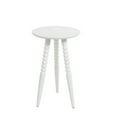 thumbnail image 1 of Silverwood Pure White Side Table - Compact & Chic Accent -  14" x 14"x 23", White, 1 of 6