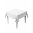 thumbnail image 1 of Pure White Table Cloth, Simple Solid Color Waterproof Tablecloth for Square Tables, Reusable Washable Fabric Table Cover for Restaurant Kitchen Dining Tables 60"x60", 1 of 6