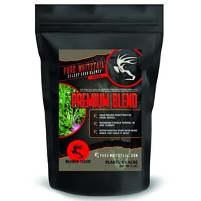 Pure Whitetail Premium Blend Annual Food Plot Seeds for Deer 5 lb Bag