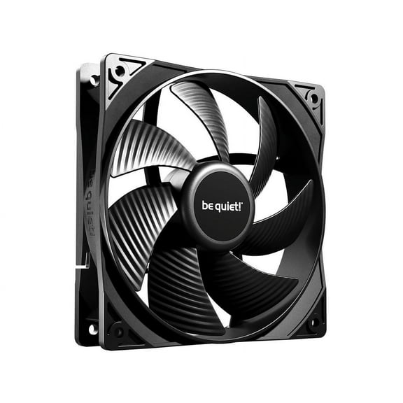 Pure Wings 3 | 120mm PWM Case Fan | High Performance Cooling Fan | Compatible with Desktop | Low minimum rpm | Low Noise | Black | BL105