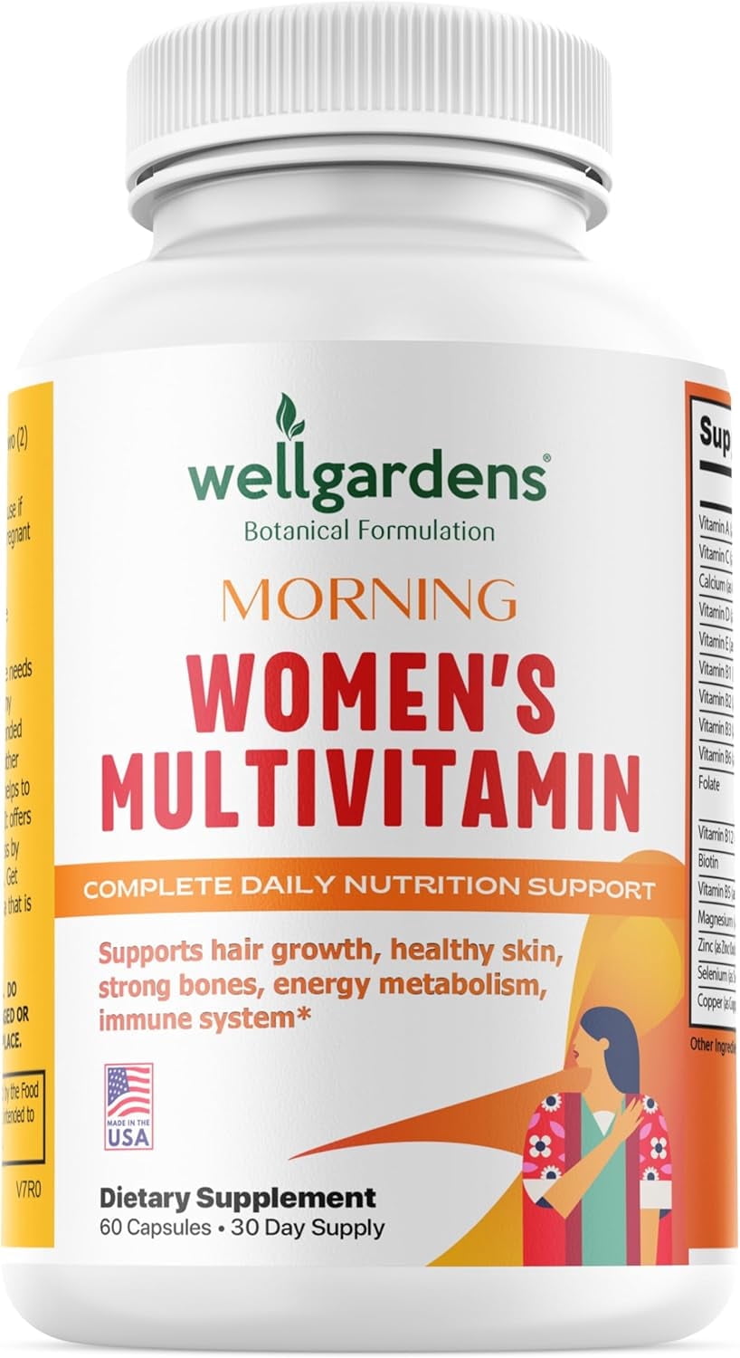 Pure Women’s Multivitamin for Hair Growth, Skin, Energy & Immune Support with Biotin, Zinc & Antioxidants - All Natural, Non-GMO, 30 Day Supply, Made in USA