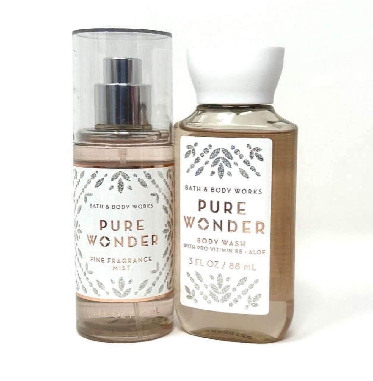 Pure Wonder Body Wash and Mist 2 piece Set Travel Size by Bath and Body Works