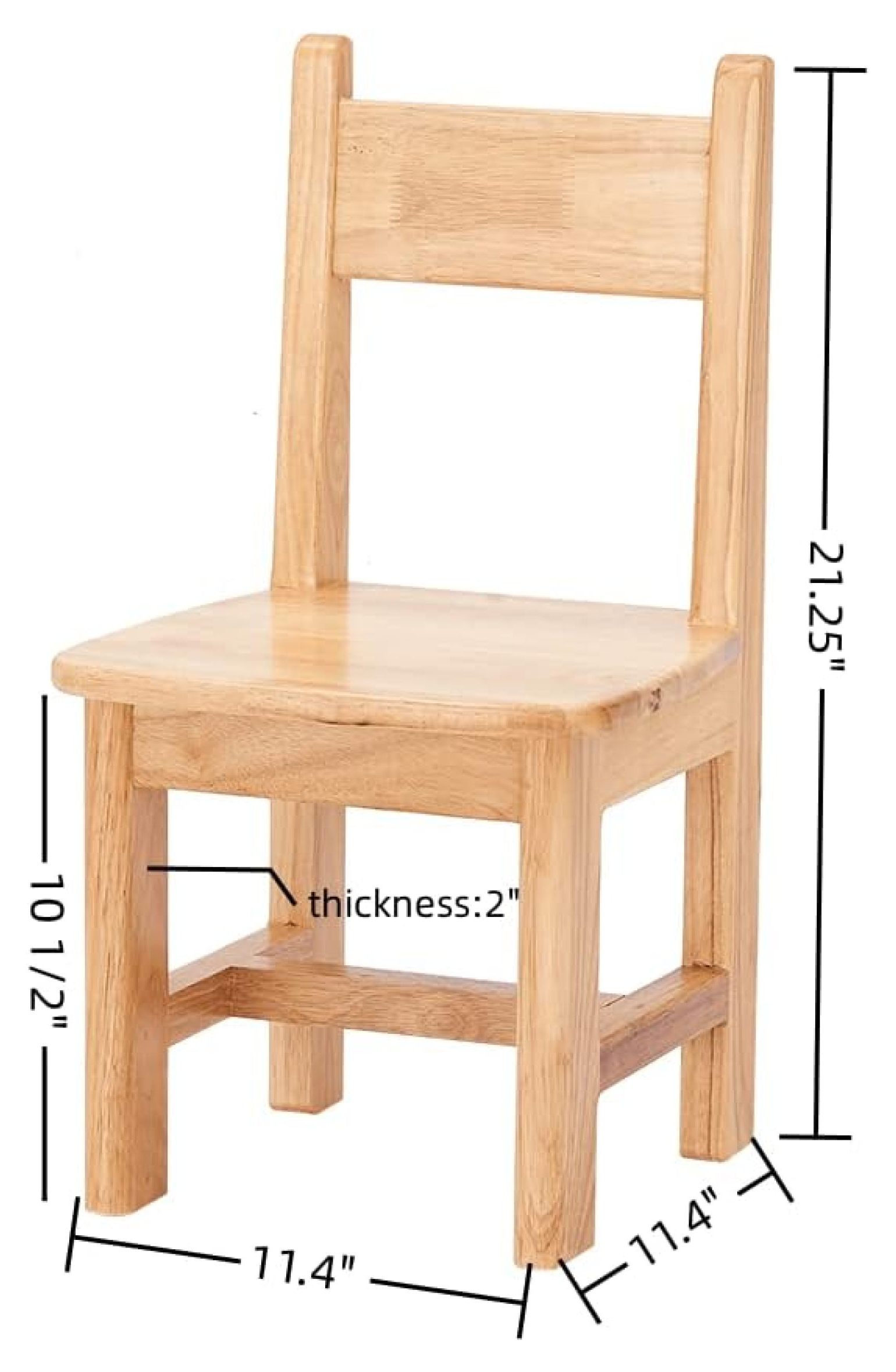 Pure Wood Solid Wood Children Chair for Kids, Kindergarten and Kids