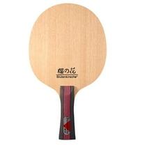 Pure Wood Table Tennis Racket Blade Ping Pong Paddle Long Handle 6mm Thickness for Indoor Games