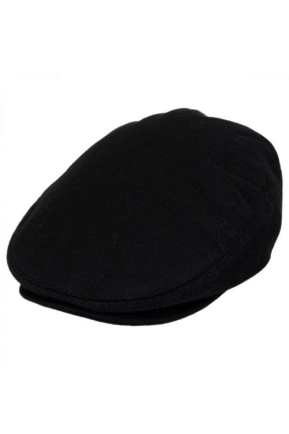 Pure Wool Ivy Cap - M - Black