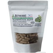 Pure Wormwood | NO FILLERS | Wild Crafted | Dried Herbal [S]upplement | Vegan Caps | Cleanse | Parasites | B17 Herbs - Bulk Purchase