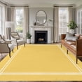 thumbnail image 1 of Pure Yellow Large Area Rug 8x10 FT, Non Slip Living Room Throw Carpet, Simple Solid Color Washable Soft Indoor Outdoor Carpet Non-Shedding Rug for Bedroom Dining Room, 1 of 9