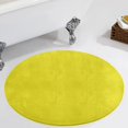 thumbnail image 1 of Pure Yellow Round Carpet Circle Rug Outdoor Patio Area Rug Washable Large Area Rugs Hallway Room Decor Fitness Mats, 1 of 8