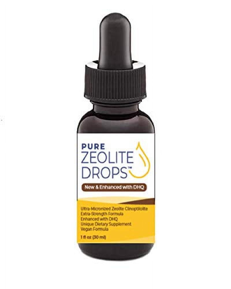 Pure Zeolite Drops 1 oz Bottle Fulvic and Humic Acid Immune Gut Support