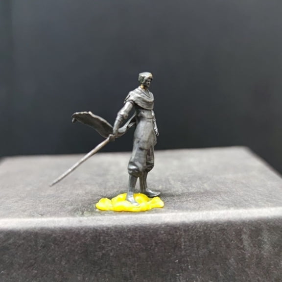Pure brass king glory swordsman Li Bai ancient style knight small ornament