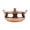 thumbnail image 1 of Pure copper pot copper soup pot cooking pot copper cookware handmade Shabu Shabu pot hot for home, restaurant part, for induction cooktop gas stove, 1 of 7
