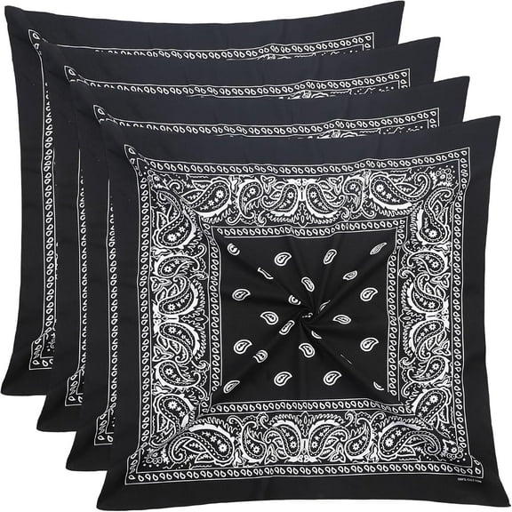 Pure cotton, large bandanas for men and women, multi-purpose bandanas, square bandanas