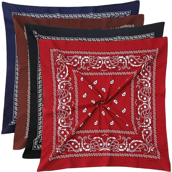 Pure cotton, large bandanas for men and women, multi-purpose bandanas, square bandanas