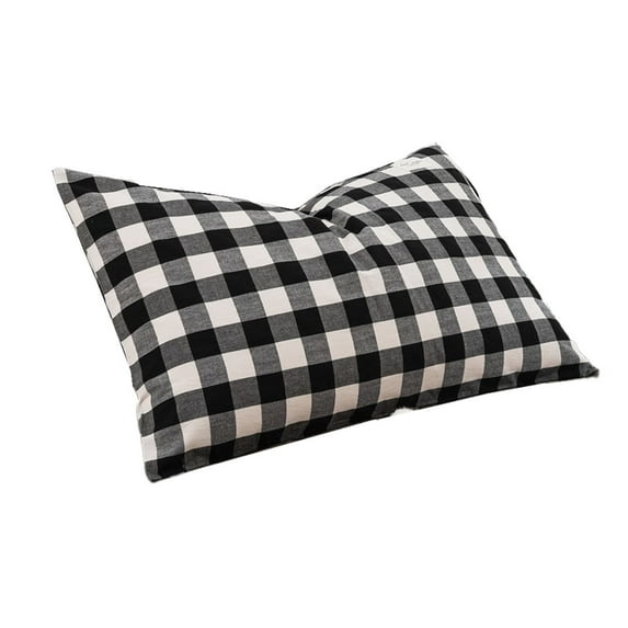 Pure cotton plaid pillowcase-pure cotton plaid pillowcase