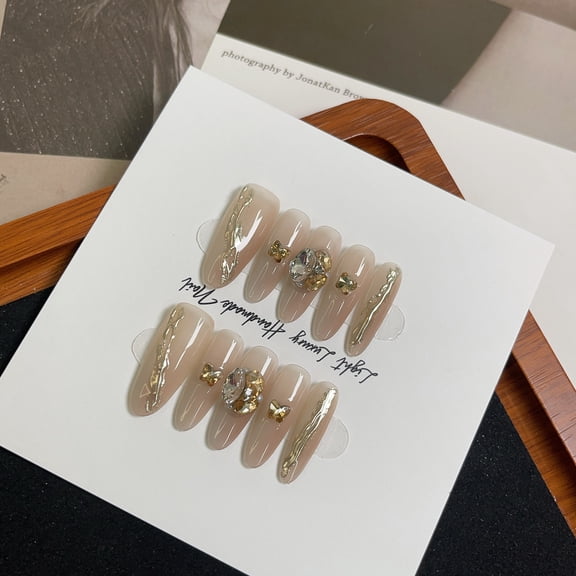 Pure desire super fairy naked ice tea two-color airbrush champagne diamond removable pure hand-worn armor