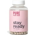 thumbnail image 1 of Pure for Her Vegan Stay Ready Fiber Supplement for Women | Bloat & Gas Relief, Supports Digestive Health, Regularity | 160 Capsules, 1 of 7