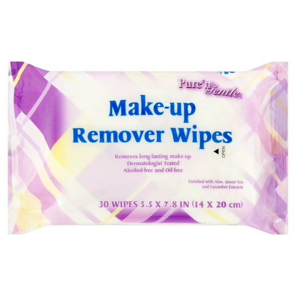Pure'n Gentle Make-up Remover Wipes, 30 sheets