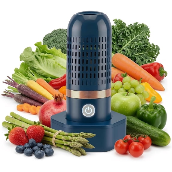 Pure pod Produce Cleaner,Portable Fruit & Vegetable Washing Machine with Oh-Ion Technology, Wireless Rechargeable Food Washer for Fruits, Veggies, Rice & Utensils, for Kitchen