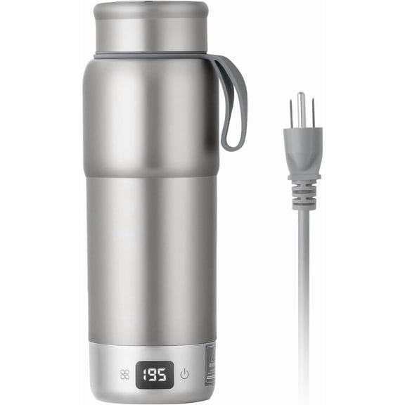 Pure titanium Electric Heated Travel Kettle,Double-layer vacuum, Portable Electric Kettle, Adjustable Multi-Temperature Settings,
