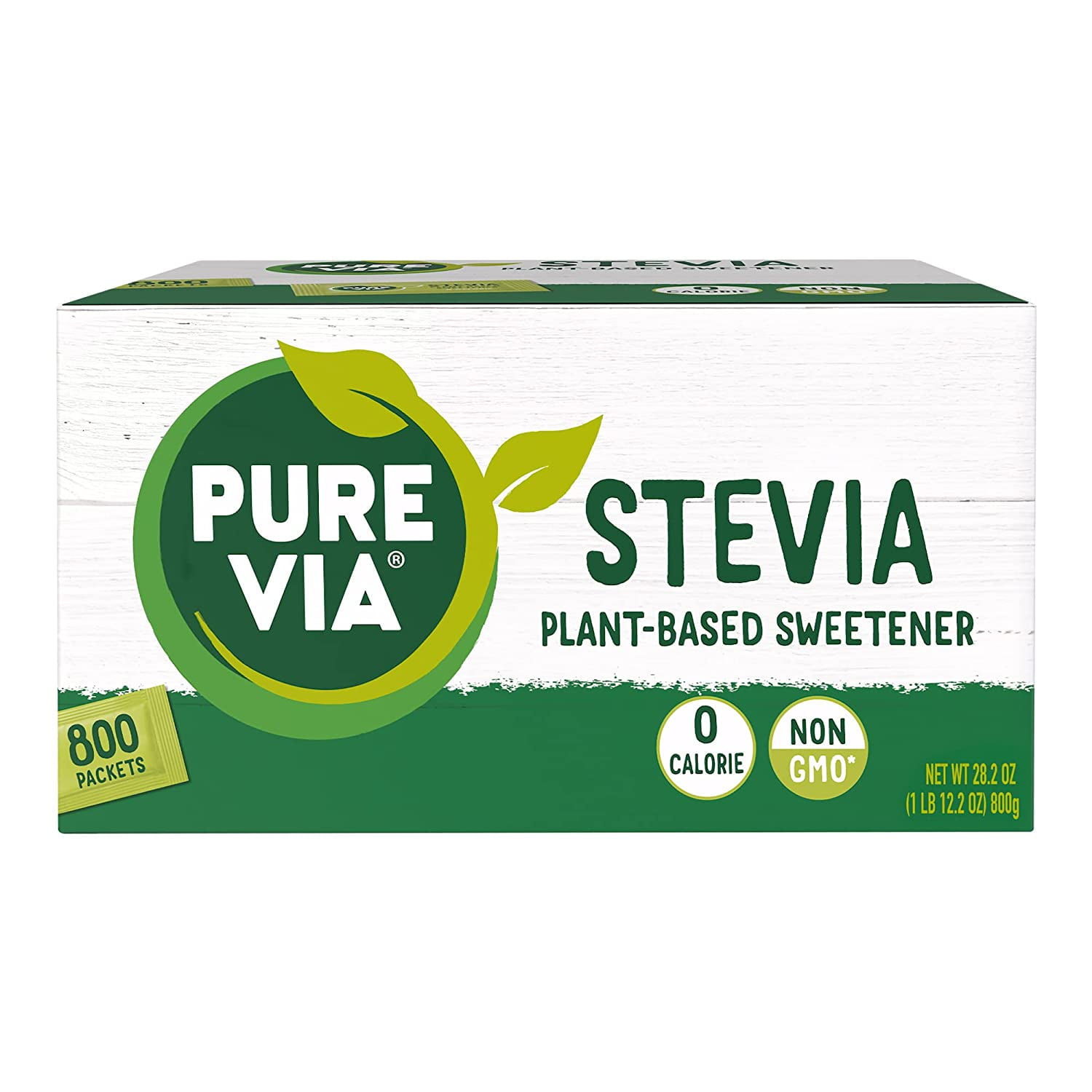 Carbs in PureVia Pure Via Stevia Zero calorie Sweetener