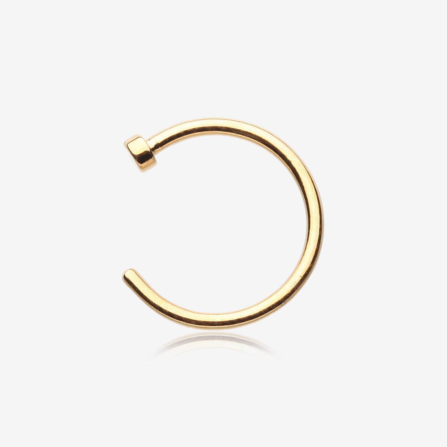 Pure24K Implant Grade Titanium Basic Nose Hoop Ring - Walmart.com