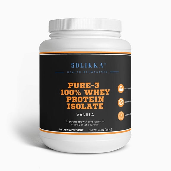Pure3 100% Whey Protein Isolate (Vanilla)