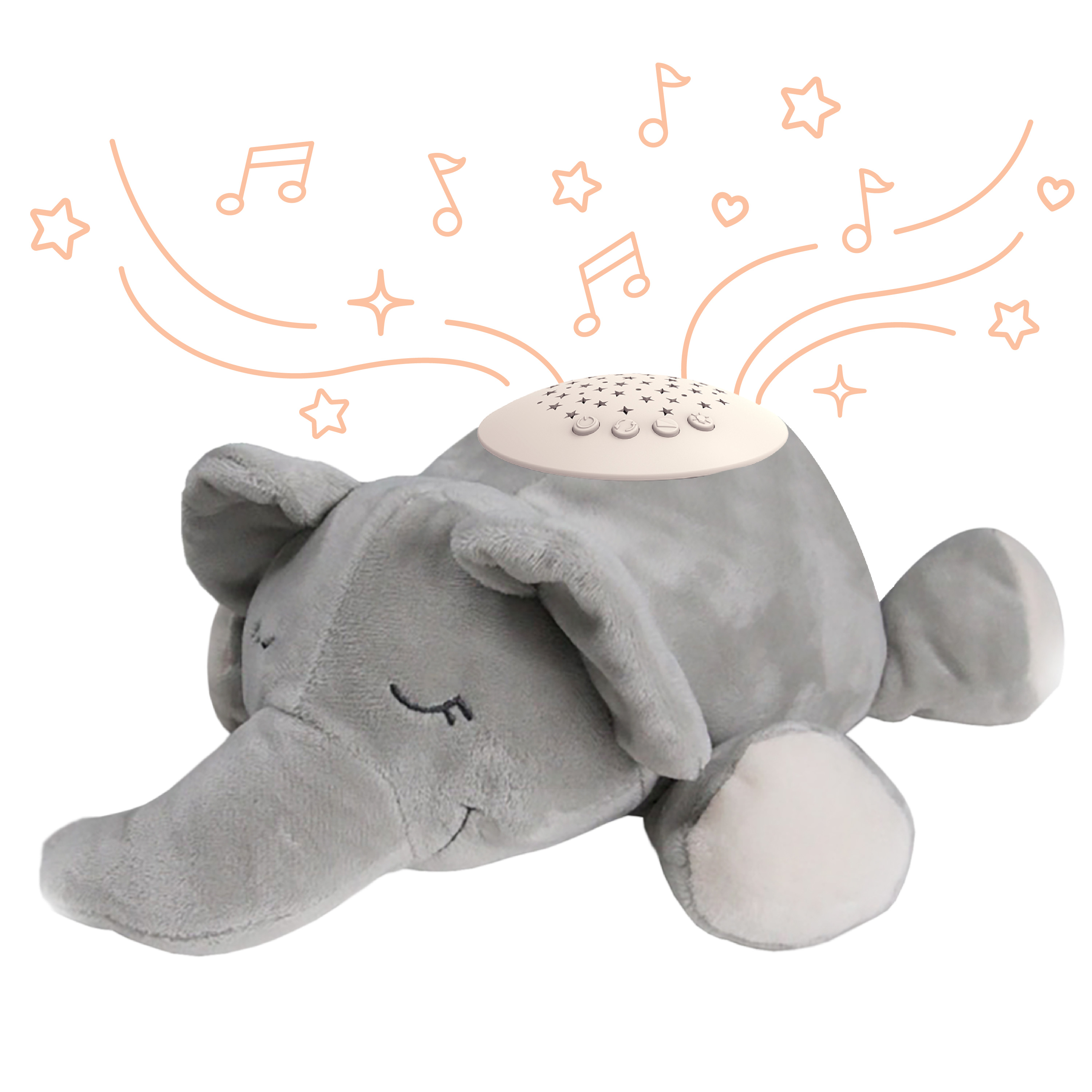 PureBaby Sound Sleepers Portable Baby Sound Machine & Star Projector