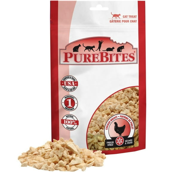 PureBites 100% USDA Freeze Dried Chicken Breast Cat Treat 1.09zo