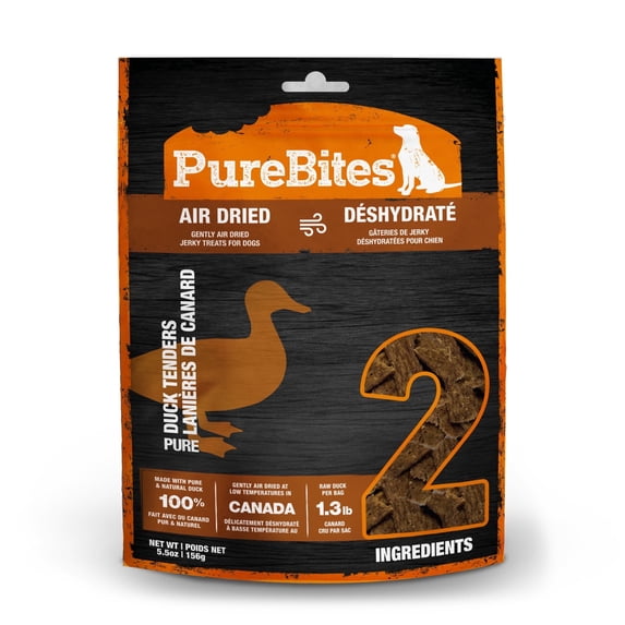 PureBites Duck Jerky Dog Treats, 2 Ingredients, 5.5oz