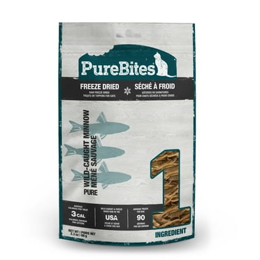 PureBites Minnow Freeze Dried Cat Treats, 1 Ingredient, Made In USA, 2.3oz