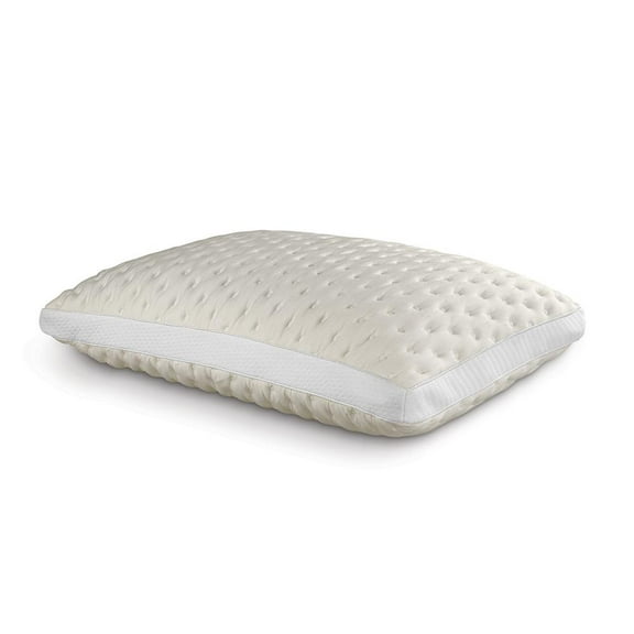 PureCare Bamboo Memory Foam Puff Pillow Queen, White