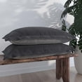 thumbnail image 1 of PureCare Dual Sided Reversible Soft Touch/Bamboo Sham Set King Pillow with Tencel ™ Lyocell Modal Fibers and Lush Bamboo - 20" x 36", 1 of 2