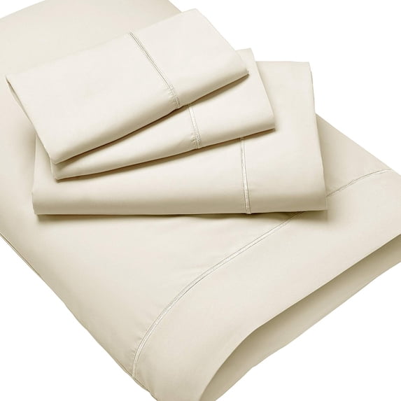 New Purecare Luxury Microfiber Wrinkle Full Ivory Sheet Set