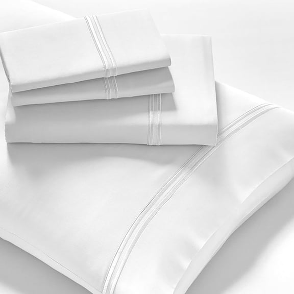 New Purecare Arbor Premium Modal Long-Staple Cotton Twin White Sheet Set