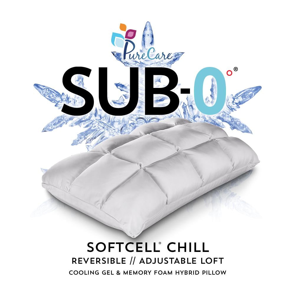 King Size White Cooling Gel Memory Foam Pillow