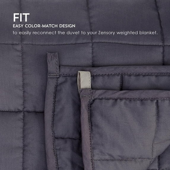 Purecare Zensory Duvet Cover - Dove Grey In Size 48"X72"