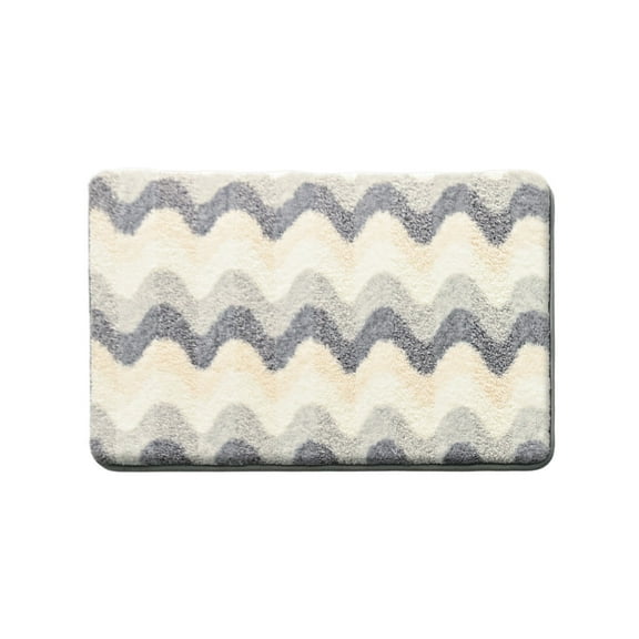 PureCasa Bathroom Rugs 60*40cm Carpet Bathroom Non Slip Mat Absorbent Floor Mat Entrance Non Slip Foot Mat Bedroom Carpet