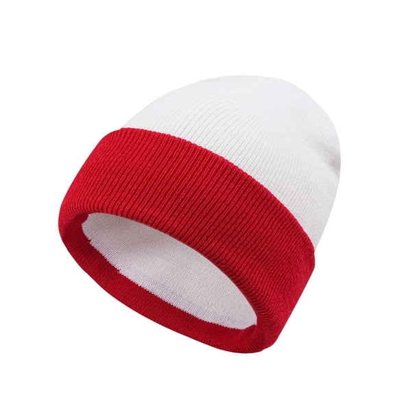 PureCasa Beanie Hat for Women Men Outdoor Warm Winter Long Cuff Knit Color Block Winter Beanie Skull Cap for Men & Women