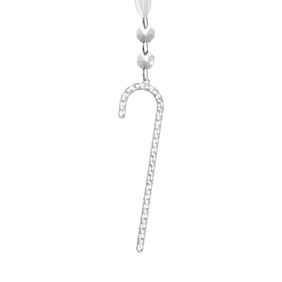 PureCasa Christmas Candy Cane Ornaments Crystal Hanging Ornaments for Xmas Tree Decorations Crystal Pendant with Chain