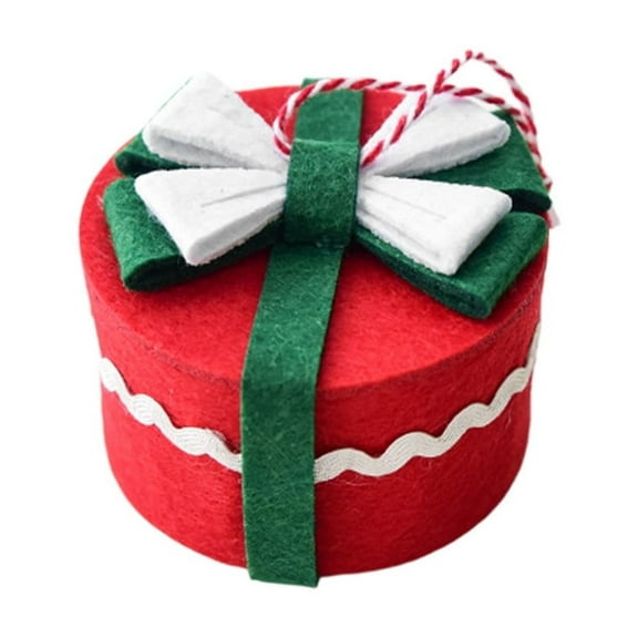 PureCasa Christmas Decoration Festive Present Felt Box Hanging Christmas Tree Decor Cute Accessories for Holiday Parties