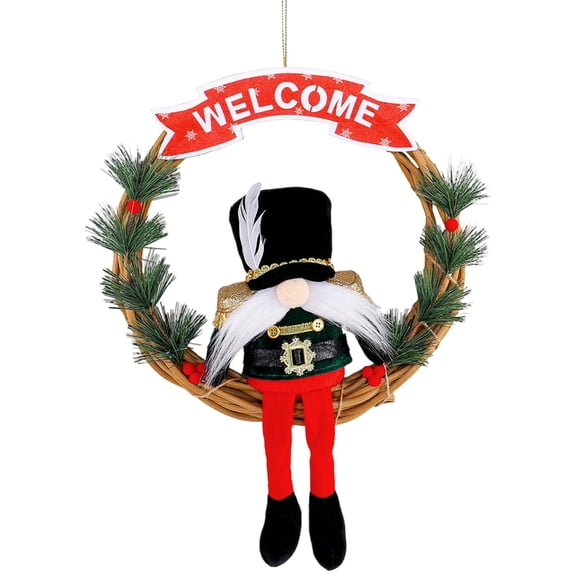 PureCasa Christmas Wreath Floral for Home Room Garden Lintel Door Shop Window Decoration Winter Christmas Holiday New Year Decor