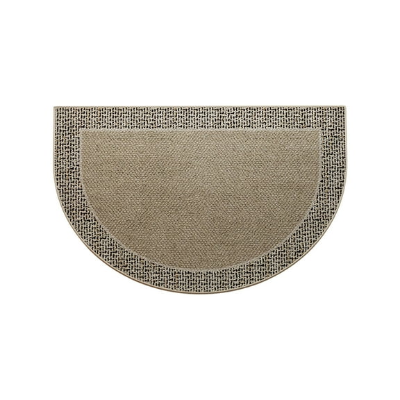 PureCasa Half Circle Doormat 60*40cm Washable Entryway Floor Rug Non-Slip Front Door Mat Doormat Absorbent and Lasting Entrance Rug for Home Bathroom Office Indoor