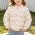 thumbnail image 1 of PureCasa Jackets for Toddlers 1-7 Years Puffer Jacket Lightweights Warm Long Sleeved Cute Printed Button Down Closure Jacket for Winter, 1 of 9