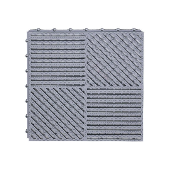 PureCasa Slip Bathroom Mats 30*30cm Spliceable Waterproof Floor Tiles with Holes Slip Pool and Shower Mats for Indoor and Outdoor Use