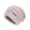 thumbnail image 1 of PureCasa Winter Faux Fur Slouchy Beanie Hat for Women Warm Knit Stretch Cuffed Skull Cap Knitted Woolen Hat for Women, 1 of 3
