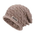 thumbnail image 1 of PureCasa Winter Soft Hat for Women Soft Knit Winter Warm Knitted Woolen Hat Cutout Lightweight Slouchy Crochet Beret Beanie Hat, 1 of 2