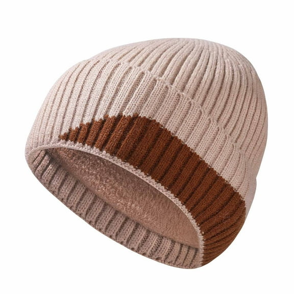 PureCasa Wool Cuff Beanie Hat, Unisex Warm Winter Caps Soft, Fleece Lined Breathable & Cozy Stretchy Knitted Cuffed Cap