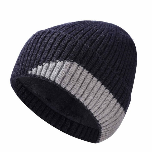 PureCasa Wool Cuff Beanie Hat, Unisex Warm Winter Caps Soft, Fleece Lined Breathable & Cozy Stretchy Knitted Cuffed Cap