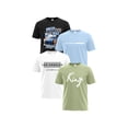thumbnail image 1 of PureChapter 4 Pack Boys T Shirts Short Sleeve Crewneck Graphic Tees Set for Big Boys Summer Clothes, 1 of 7