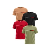 PureChapter 4 Pack Boys T Shirts Short Sleeve Crewneck Graphic Tees Set for Big Boys Summer Clothes